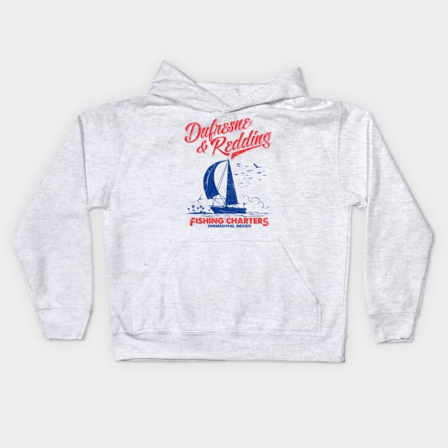 Dufresne & Redding Fishing Kids Hoodie by trev4000